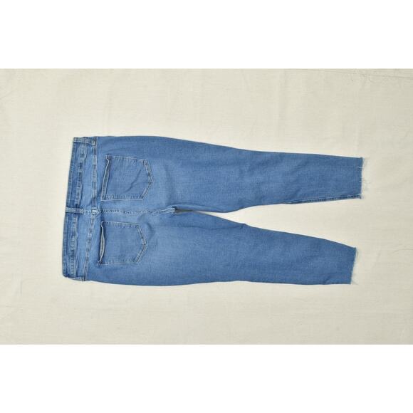 GAP High Rise Universal Legging Jeans Plus Size 20 W/ Distressing & Raw Hem - Picture 8 of 8